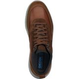 Geox - Heren Enkellaarsjes - Bruin - Koeienleer En Suède