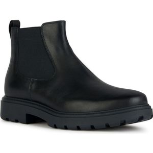 Geox - Spherica EC7 - Enkellaarsjes - Zwart - Leer