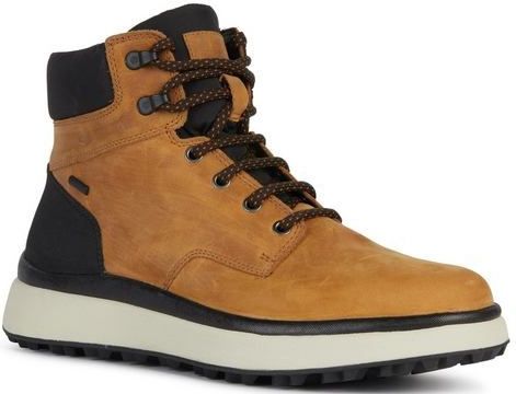 Geox - Granito + Grip B - Enkellaars - Zwart - Leer