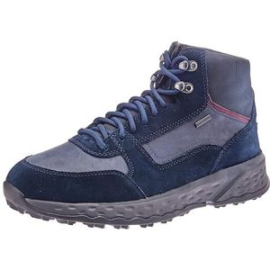 Geox, Schoenen, Heren, Blauw, 43 EU, Leer, Blauwe Sport Sneakers