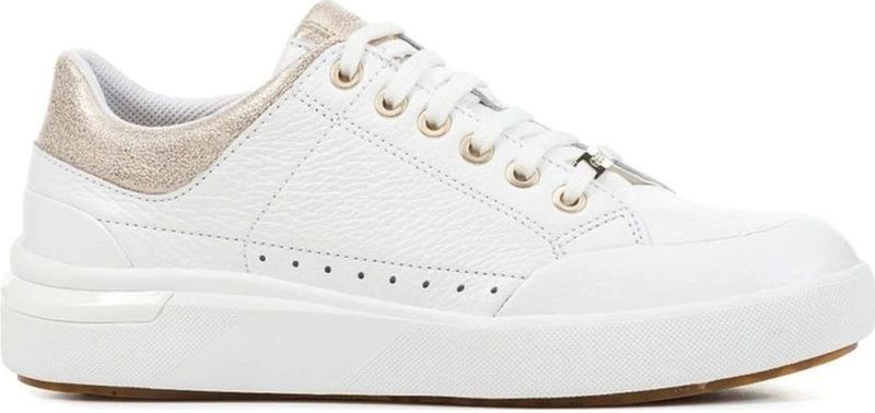 Geox - Dalyla - Sneakers - Wit - Champagne - Leer