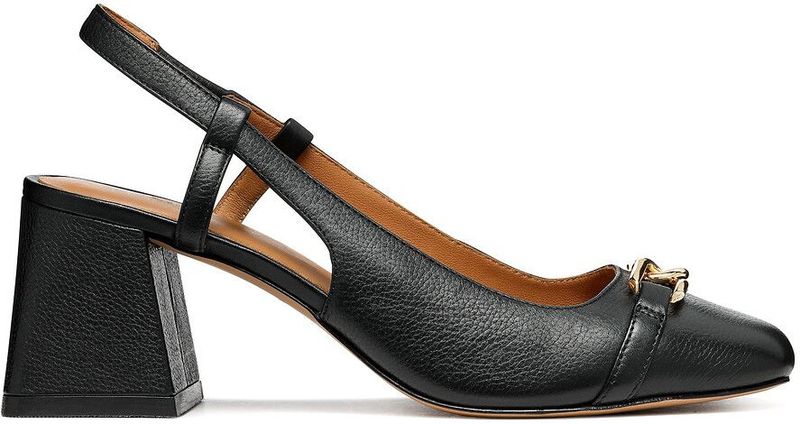 Geox D Coronilla Pump voor dames, zwart, 39 EU, zwart, 39 EU