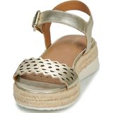 Sandalen met sleehak Eolie GEOX. Leer materiaal. Maten 36. Goudkleur kleur