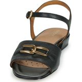 GEOX - D NEW ERAKLIA 15 - Slippers - Zwart - Leer