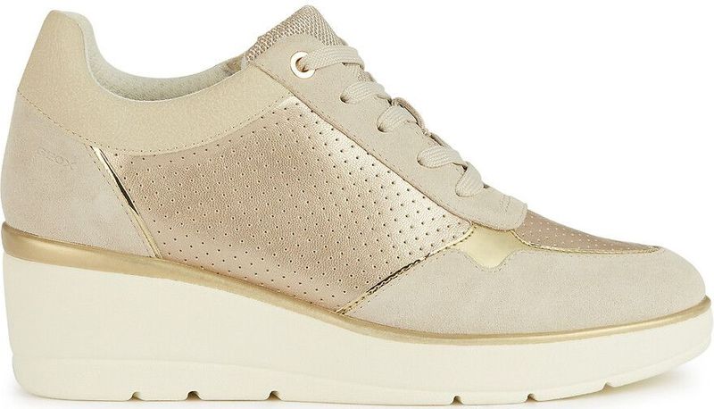 GEOX Damen Idle Wedge Sneaker Champagner / Helles Sand