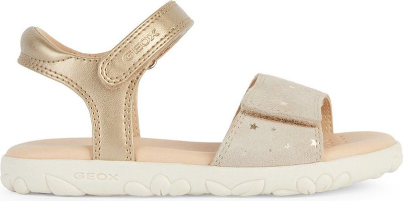 GEOX - J Sandal Haiti Girl - Sandalen - Platinum/Beige - Antibacteriële Binnenzool