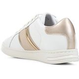 Geox D Jaysen E Sneakers voor dames, wit/LT goud, 37 EU, Wit Lt Gold, 37 EU