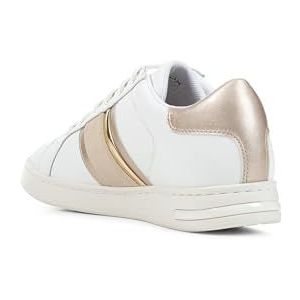 Geox D Jaysen E Sneakers voor dames, wit/LT goud, 35 EU, Wit Lt Gold, 35 EU