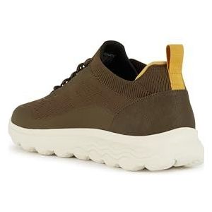 Geox U SPHERICA A Sneakers voor heren, olijf, 44 EU, olijfgroen, 44 EU