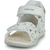 Geox B sandaal Tapuz Girl baby-meisjes sandaal, Wit-zilver., 20 EU