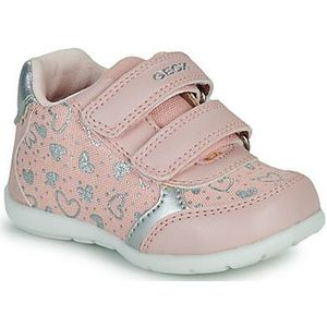 Sneakers met klittenband Elthan, eerste stappen GEOX. Polyurethaan materiaal. Maten 20. Roze kleur