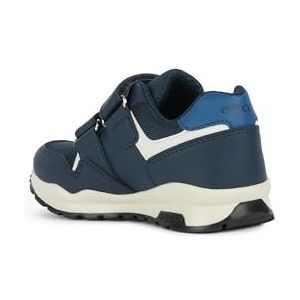 Geox J Pavel A Lage sneakers voor jongens, Navy Off White