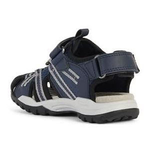 Geox J Borealis Boy B Sandalen voor jongens, Marineblauw/grijs, 36 EU