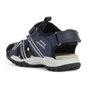 Geox J Borealis Boy B sandalen voor jongens, Marineblauw/grijs, 41 EU