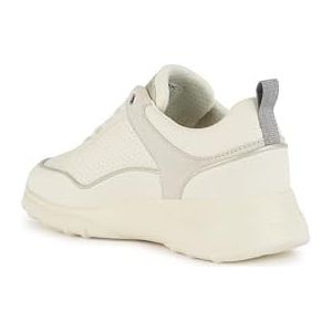 Geox D ALLENIEE B Sneakers voor dames, Optic White/White, 39 EU, Optic White White, 39 EU