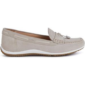 Ademende loafers Vega Moc GEOX. Leer materiaal. Maten 39. Kastanje kleur