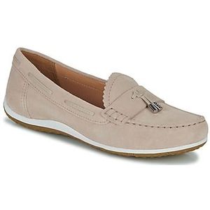 Geox - D Vega Moc A - Loafers - Lt Taupe - Leer