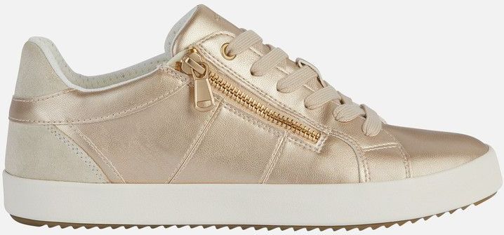 GEOX - BLOMIEE - Sneakers - Lichtgoud/Lichtbeige - Lederlook/Suède