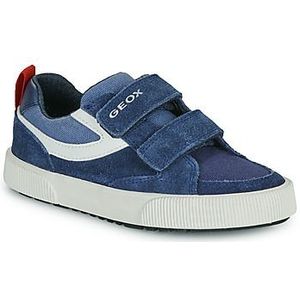 Ademende sneakers Alphabeet GEOX. Leer materiaal. Maten 32. Blauw kleur