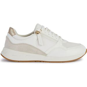 Geox D BULMYA B Sneakers voor dames, gebroken wit, 41 EU, off-white, 41 EU