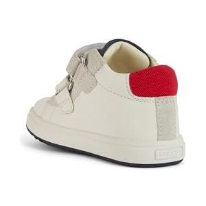 Geox B Biglia Boy D Sneakers voor jongens, wit-rood., 22 EU