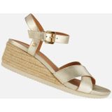 Geox - Ischia Corda - Dames Sleehakken - Donker Nude - Suèdeleer