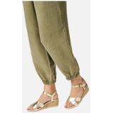 Geox - Ischia Corda - Dames Sleehakken - Donker Nude - Suèdeleer