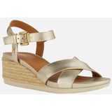 Geox - Ischia Corda - Dames Sleehakken - Donker Nude - Suèdeleer