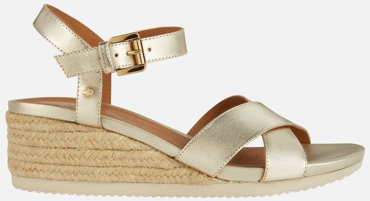 Geox - Ischia Corda - Dames Sleehakken - Donker Nude - Suèdeleer