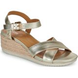 Geox - Ischia Corda - Sandalen - Metallic Leer - Sleehak