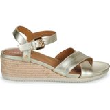 Geox - Ischia Corda - Sandalen - Metallic Leer - Sleehak