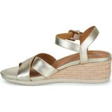 Geox - Ischia Corda - Sandalen - Metallic Leer - Sleehak