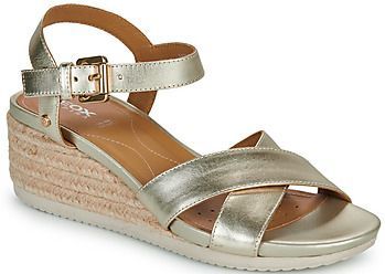 Geox - Ischia Corda - Sandalen - Metallic Leer - Sleehak
