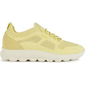 Geox D SPHERICA A Sneakers voor dames, LT Yellow, 36 EU, geel, 36 EU