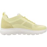 Geox - D Spherica A - Sneakers - Lichtgeel - Ademend Vermogen