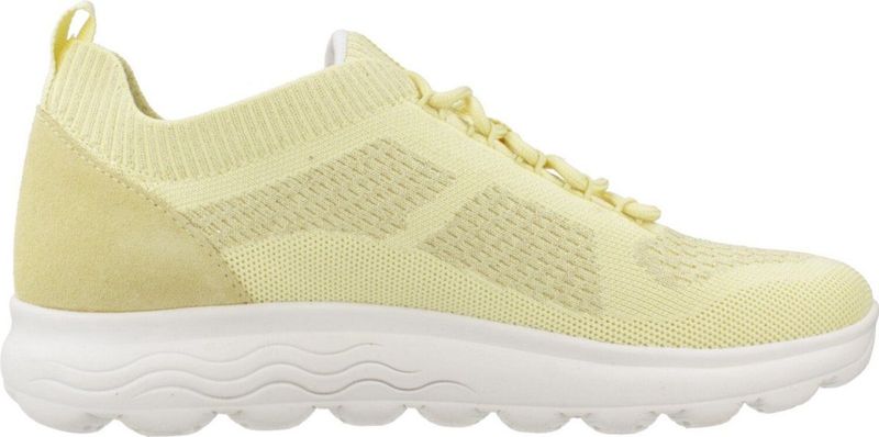 Geox - D Spherica A - Sneakers - Lichtgeel - Ademend Vermogen