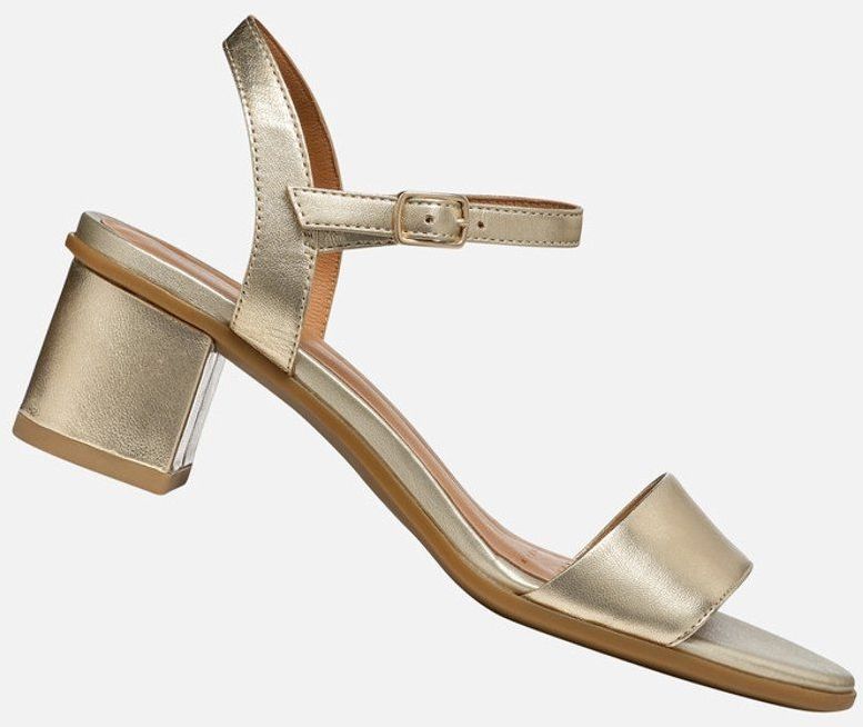 GEOX - AURELY 50 - Sandalen - Licht Goud - Metallic Leer