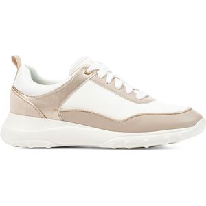 GEOX D ALLENIEE B Sneakers - LT TAUPE/OFF WHITE - Maat 37