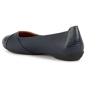 Geox D Charlene A gesloten ballerina's voor dames, Navy Blauw