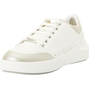 Geox D DALYLA A Sneakers voor dames, wit/LT Grey, 39 EU, Wit Lt Grey, 39 EU