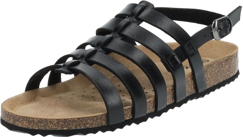 GEOX - D BRIONIA - Sandalen - Zwart - Leer