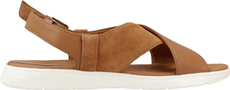 Geox - D Dandra B - Damessandalen - Cognac - Sleehak