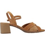 Geox Dames D New MarYKARMEN B Heeled Sandal, Cognac, 37 EU, cognac, 37 EU
