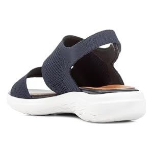 Geox, Schoenen, Dames, Blauw, 39 EU, Comfortabele platte sandalen voor vrouwen