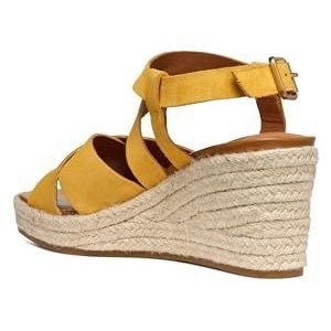 Geox Dames D PANAREA D Wedge Sandaal, geel, 35 EU, geel, 35 EU