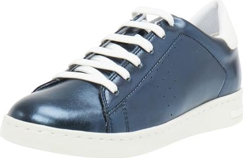 Geox - D Jaysen B - Vrouwentrainers - Dark Jeans/Optic White - Leer