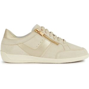 Ademende sneakers Myria GEOX. Leer materiaal. Maten 36. Beige kleur