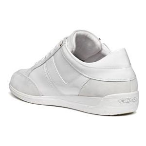 Geox D Myria B Sneakers voor dames, wit, 42 EU, wit, 42 EU
