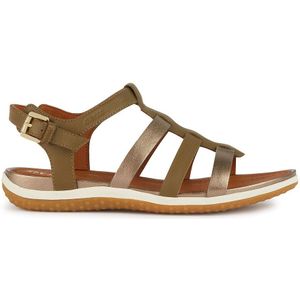 Leren sandalen Vega GEOX. Polyurethaan materiaal. Maten 39. Groen kleur