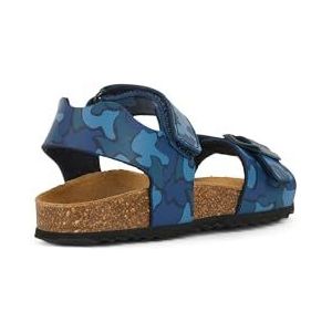 Geox J Ghita Boy B Sandalen voor jongens, Navy camouflage, 24 EU